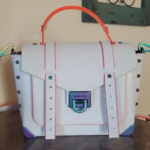 Likw NEW Michael Kors Neon Manhattan Satchel